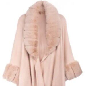 SAACHI Filippa Faux Fur Trim Cardigan